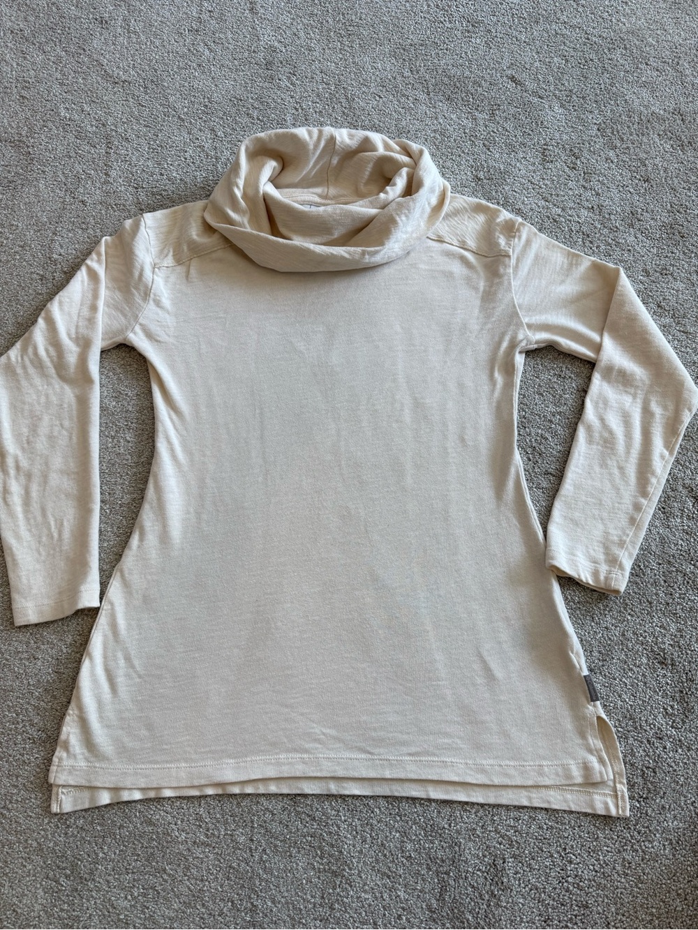 Columbia Sportswear Women’s Cream Cowl Neck Tunic Pullover Medium EUC